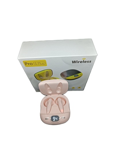 Pro6 Plus Kablosuz Led Işıklı Oyuncu Bluetooth Kulaklık 5.0 Pembe