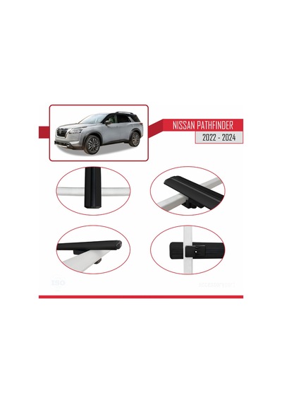 Nissan Pathfinder 2022-2024 Arası İle Uyumlu Basıc Model Ara Atkı