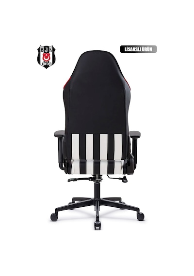 Fanchair X Beşiktaş Çubuklu Lisanslı Oyuncu Koltuğu-34 Siyah