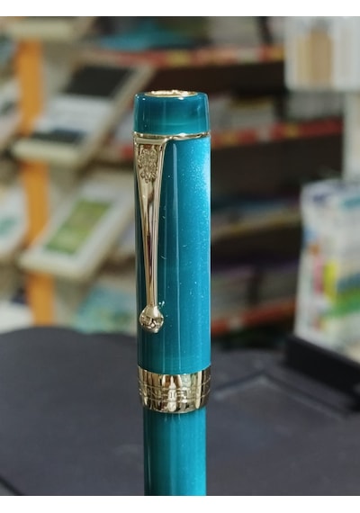 Jinhao Prestij 100 Serisi Dolma Kalem Geleneksel Ef Uçlu,gövde Reçine Ve Pigment Boya İle Kaplıdır 508 Yeşil