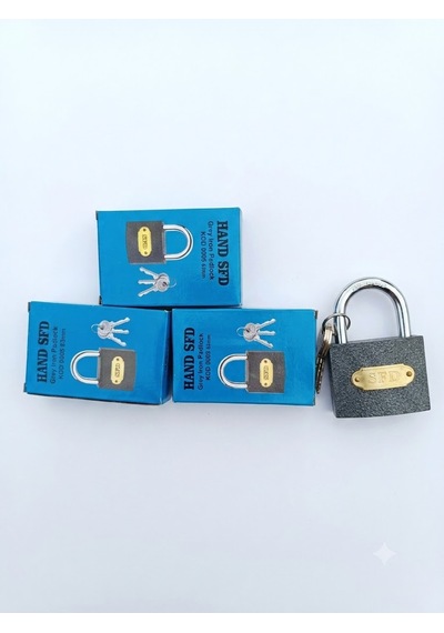 Hand Sfd 3 Lü Anahtarlı 63mm Siyah Demir Asma Kilit