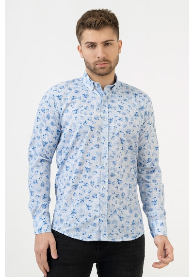White Stone Cáceres G2314 Regular Fit Pamuklu Likralı Gömlek Desenli 2xl Çok Renkli