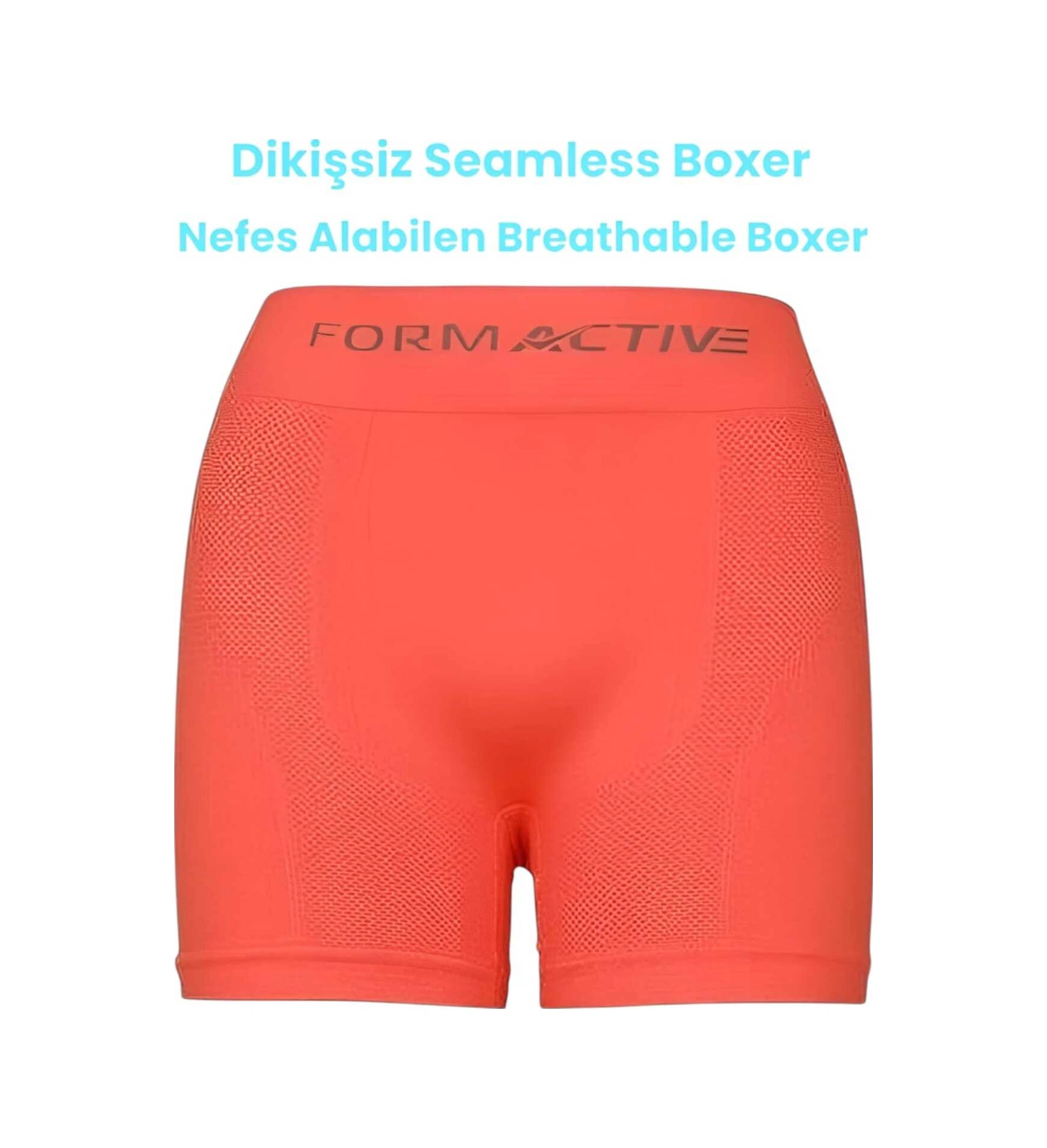 Tezzgelsin Erkek Dikişsiz/seamless Nefes Alabilen Boxer Neon Turuncu