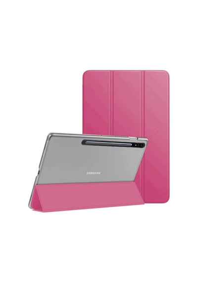 Samsung Uyumlu Galaxy Tab S7 Plus T970 T975 T977 Kılıf Pu Deri Smart Sta