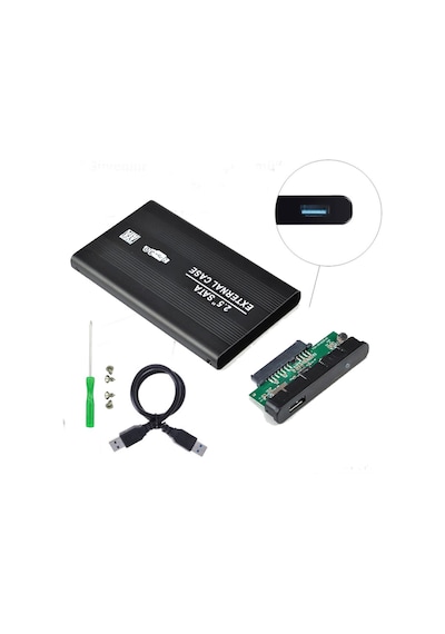 Vigor 2.5" inç HDD Kutusu Usb 3.0 SSD Harddisk Harici Kutu Metal Kasa