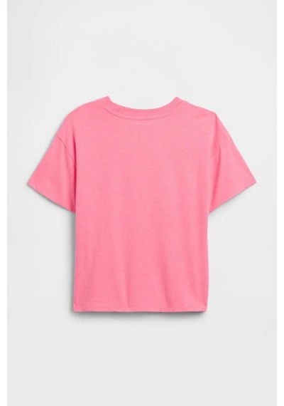 Gap Kız Çocuk Oversized Grafik Baskılı Pembe T-shirt-14321