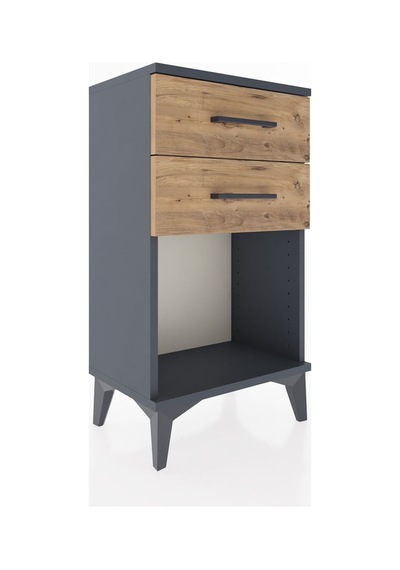 Arges Komodin 4 Çekmeceli 44x30x80 Antrasit-çam Antrasit