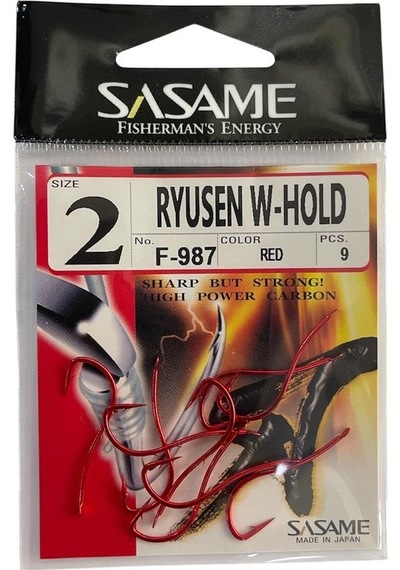 Sasame F-987 No:2 Ryusen W-hold Red Olta İğnesi 9 Adet