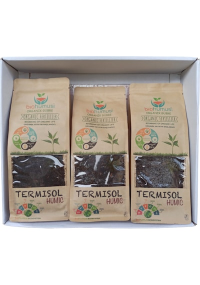 Organik Bitki Besin Gübresi Biohumus Humic 1250 Ml 3 Adet Set
