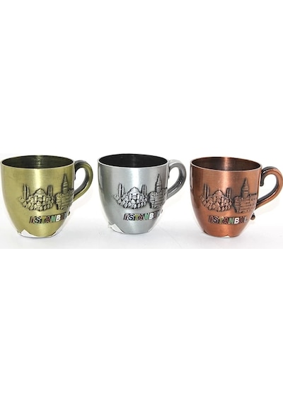 Metal İstanbul Yöresel Bardak Alk3344 Renkli