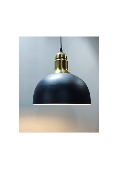 Rustik Vintage Retro Metal Sarkıt Avize 30 Cm Eskitme Askılı Kaplama Siyah