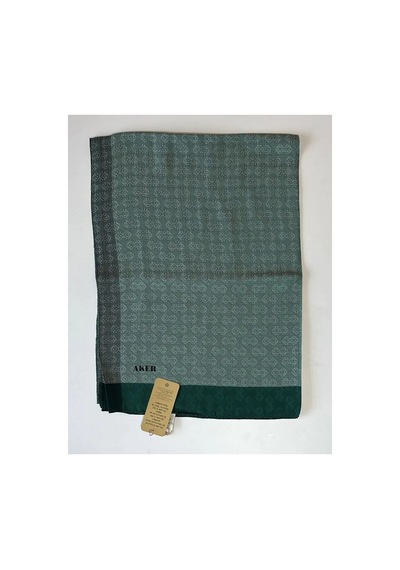 Aker 75x190 Cm Monogram Jakar Şal-954 Yeşil-954 Yeşil-954