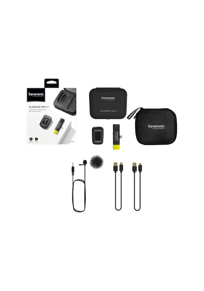 Saramonic Blink500 Pro B5 Mini Çift Kanallı Stereo Kablosuz Mikrofon, Şarj Kutusuyla Birlikte, Type-c Android Akıllı Telefon Apple Uyumlu MacBook Pc İçin Usb-c Bağlantı Noktası 3,5 Mm Kulaklık Çıkışı, Siyah Saramonic Blink500 Pro B5 Mini Çift Kanallı Stereo Kablosuz Mikrofon, Şarj Kutusuyla Birlikte, Type-c Android Akıllı Telefon Apple Uyumlu MacBook Pc İçin Usb-c Bağlantı Noktası 3,5 Mm Kulaklık Çıkışı, Siyah