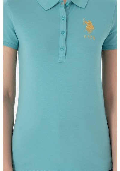 U.S. Polo Assn. Kadın Mint Basic Polo Yaka Tişört 50280071-VR090