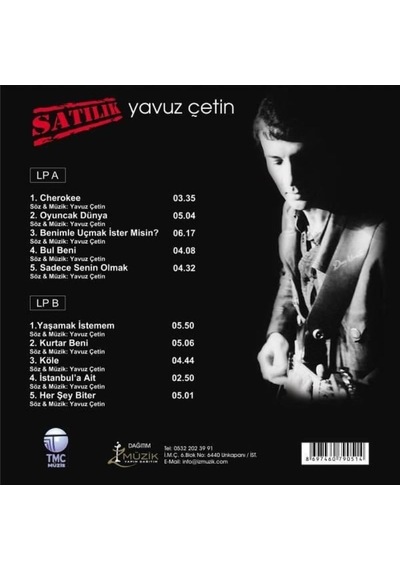 Yavuz Çetin Satılık Plak Electric Blue Renkli Plak, Lp