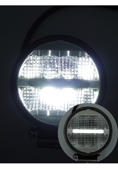 Beyaz Işık 24 Watt Siyah Yuvarlak Off Road Lambası