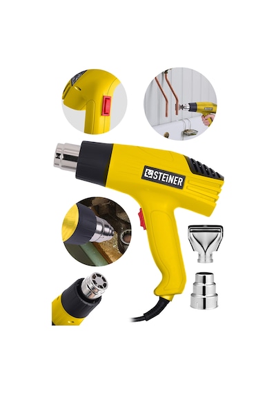 Steiner 3000 Watt 2 Kademeli Isı Sıcak Hava Üfleme Tabancası Sarı