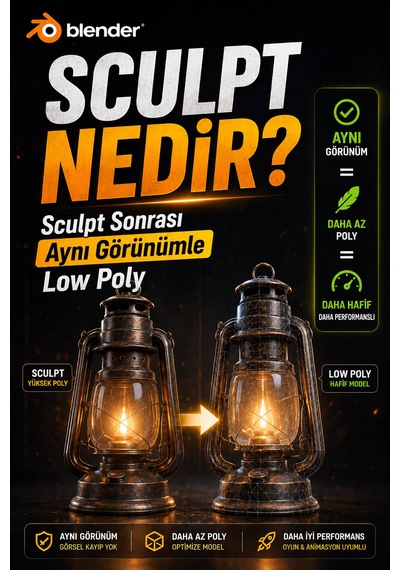 Blender 4.5 Komple Eğitim Video Ders Eğitim Seti