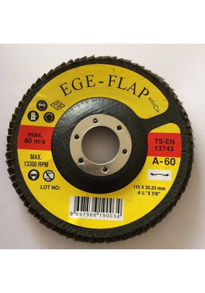 Egesan Flap Disk Zımpara 115 Mm 40 Kum Ahşap Metal Zımparası (157130992)