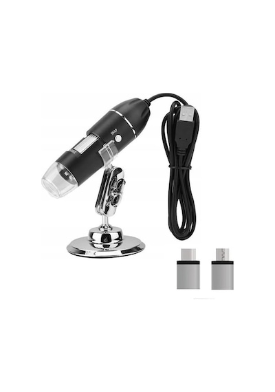 Type-c Micro Otg'li 1000x 8 Led Dijital Microscobe Al4076
