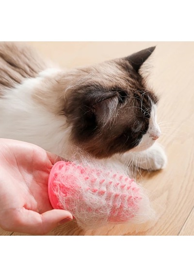 Muhtelif Kedi & Köpek Tüy Toplama Yıkama Ve Ayarlanabilir Köşe Kaşınma Silikon Fırçası 12,5 X 9 Cm