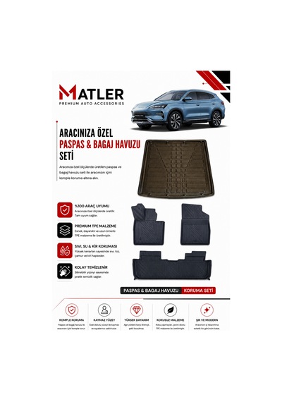 Byd Seal U Ev 2026 Model 4d Ekstra Havuzlu Paspas Ve Bagaj Havuzu Set