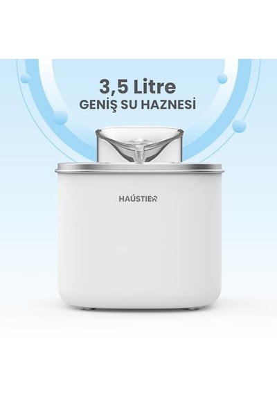 Wf007l Otomatik Kedi Su Sebili,kedi Su Çeşmesi, Su Şelalesi, Su Pınarı 3.5lt Geniş Hazne, Bpa Içermez, Ultra Sess