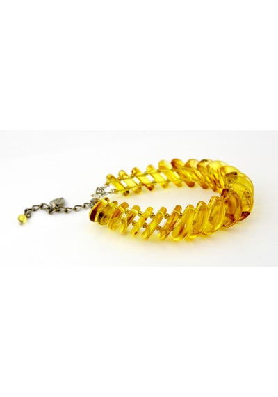 Kehribar Bileklik Özel Tasarım Ambergold Blk23-61 Çok Renkli