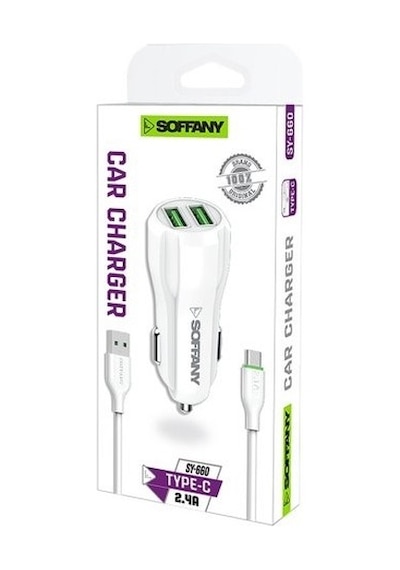 Soffany SY-660 2.4A Type-C Araç Içi Şarjı
