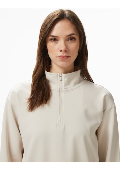 United4 Unıted4 Kadın Krem Sweatshirt Ft-wsd Krem