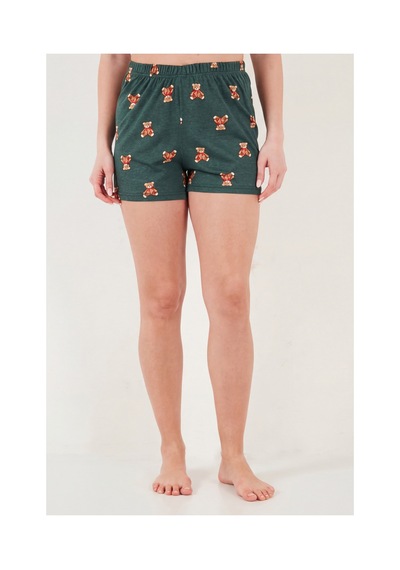 Lela Bayan Pijama Takımı 65790782 Beyaz-yeşil