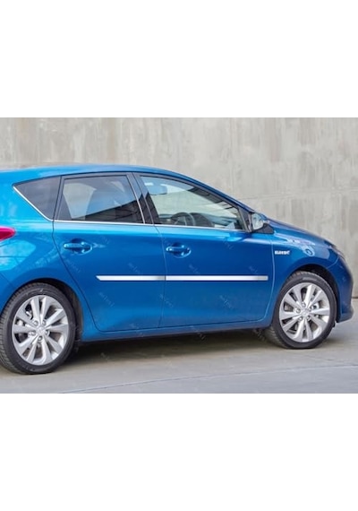 Melexı Toyota Auris 2012-2019 Arası İçin Krom Yan Kapı Koruma Çıtası 4 Kapı 4 Parça