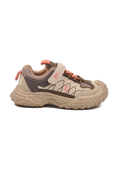 Marcokids Bej Cırtlı Kaymaz Hafif Esnek Erkek Çocuk Spor Ayakkabı 22676 F Bej