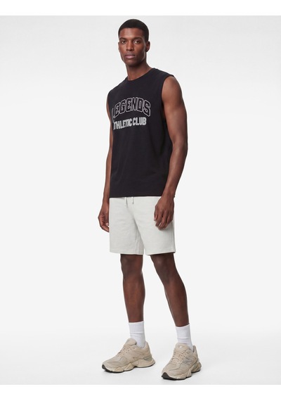 Koton Bisiklet Yaka Straight Fit Kolsuz Spor Atlet Siyah 6sam30017nk