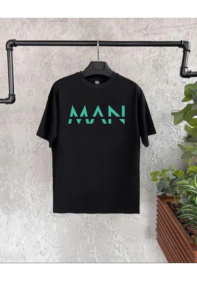 Startmore Man Baskılı Beyaz Baskılı Erkek Siyah