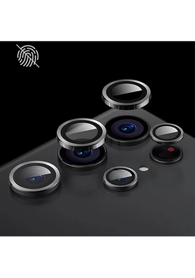 Samsung Uyumlu Galaxy S23 Plus Zore Kamera Lens Koruyucu Cam Filmi Gümüş