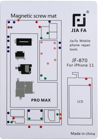 Jıafa Jf-870 Apple Uyumlu iPhone 11 Pro Max Mıknatıslı Çalışma Hasırı Vida Go-Beyaz
