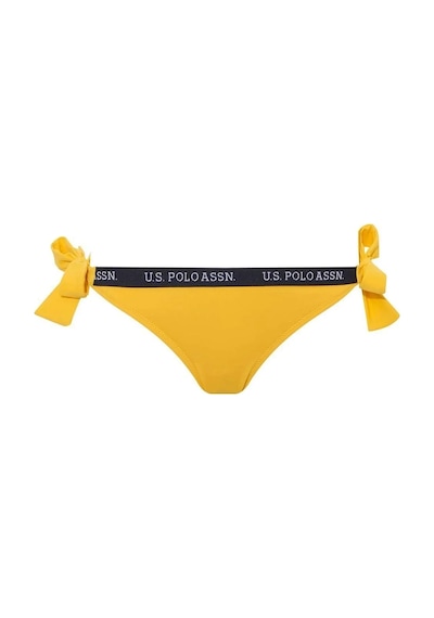 U.S. Polo Assn. Kadın Sarı Kalın Ipli Bikini Alt Sarı