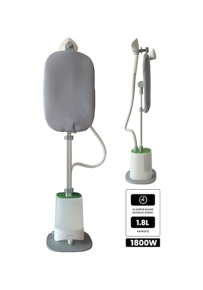 Gs1321-bj Buhar Kazanlı Dikey Ve Yatay Ütü 1800w Güç, Paslanmaz Çelik Başlık, 50 Saniyede Hazır