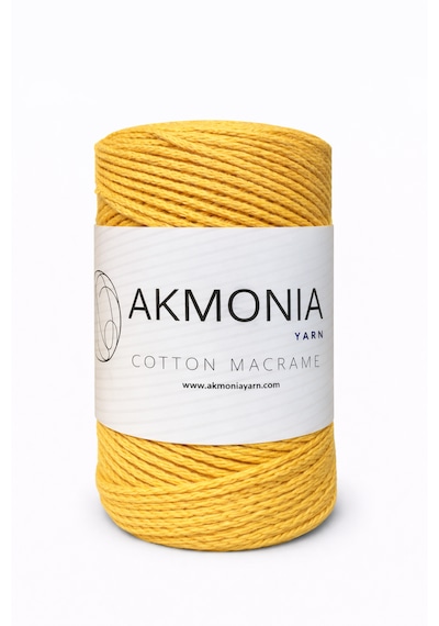 Akmonia Makrome İp 250 Gr 2mm Sarı