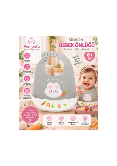 Silikon Bebek Mama Önlüğü Çocuk Mama Önlük Leke Tutmaz Yıkanabilir Gıda İle Teması Uygundur 920993616
