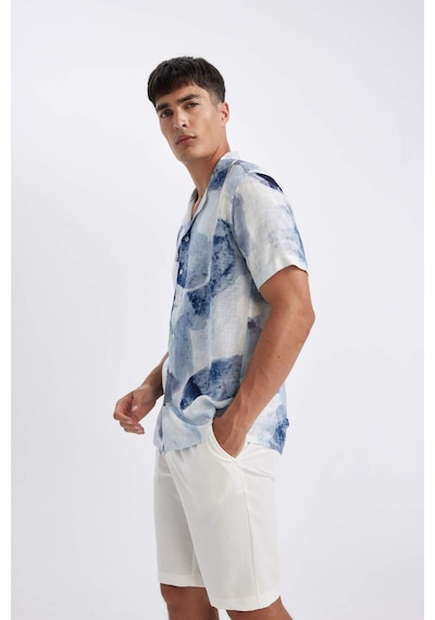 DeFacto Modern Fit Yazlık Polo Yaka Kısa Kollu Gömlek C4118AX24SMBE748 DeFacto Modern Fit Yazlık Polo Yaka Kısa Kollu Gömlek C4118AX24SMBE748