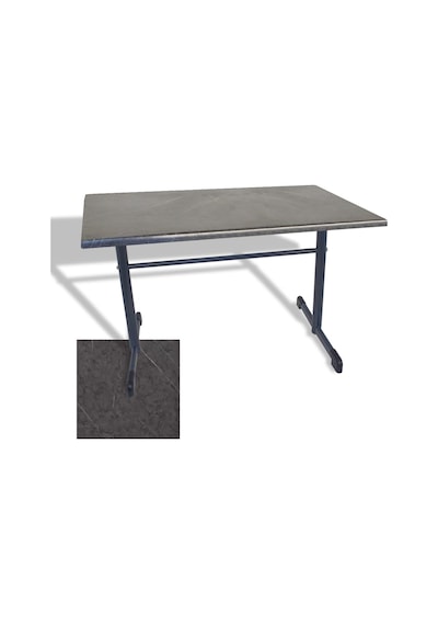 Halley Mutfak Masası 70x120 Esb Werzalit, Wermodin Ve Allzalit Tabla - Grey Marble Çok Renkli