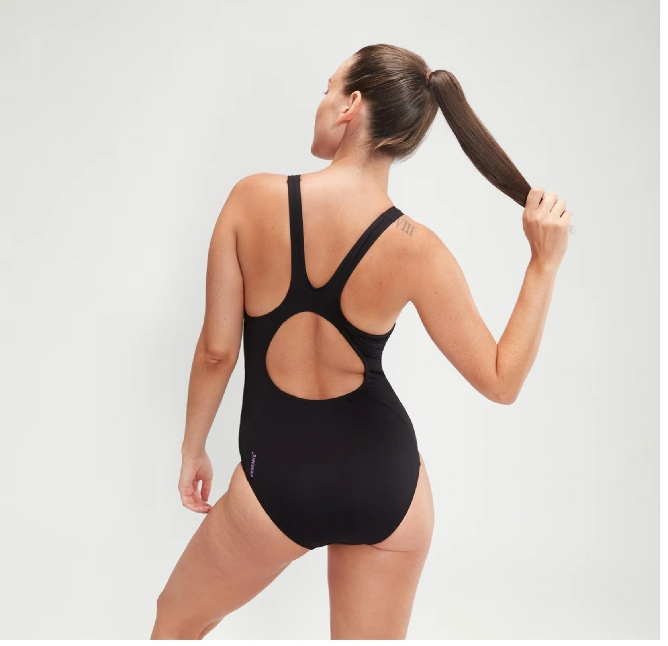 Speedo Placement Muscleback Kadın Mayo Lacivert