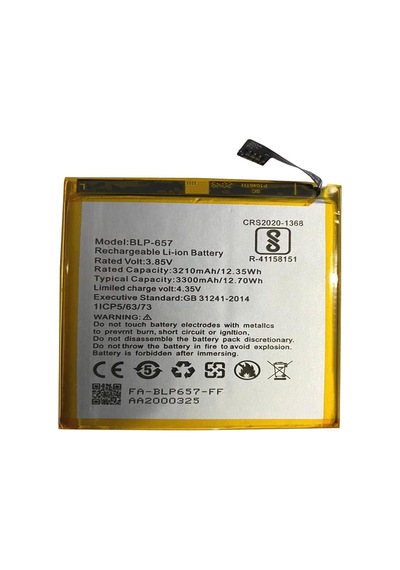 One Plus 6 İle Uyumlu İthal Pil Bl657