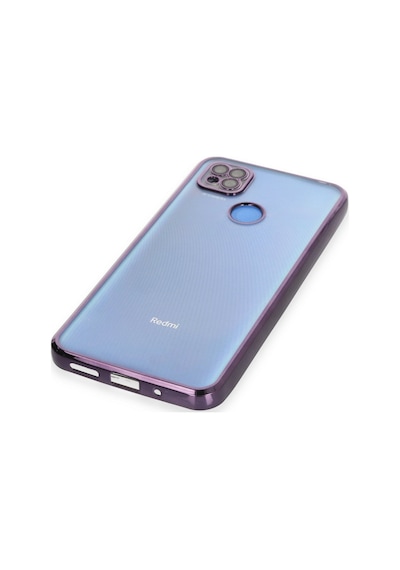 Xiaomi Redmi 9c Uyumlu Kılıf Lensli Silikon - Mor