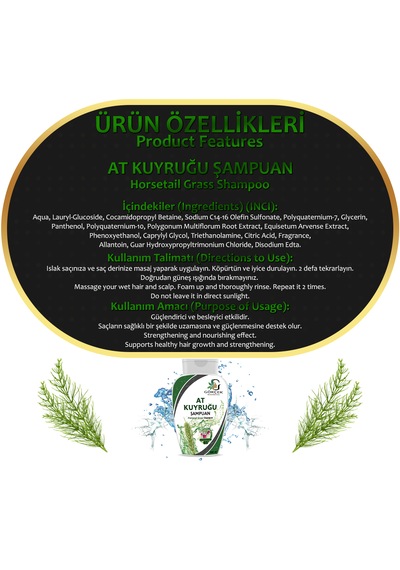 At Kuyruğu Şampuan 300ml Tüm Saçlar