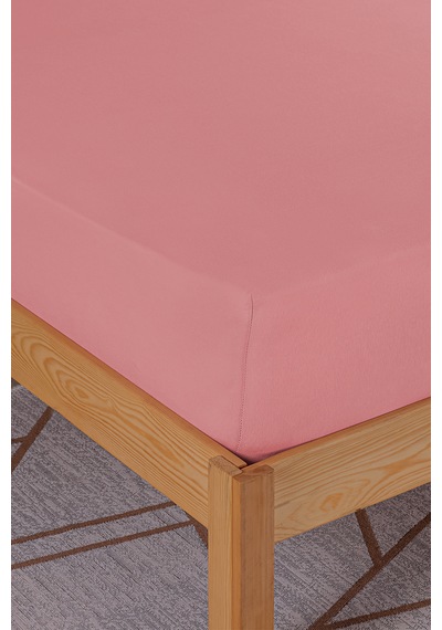 Penye-likralı Lastikli Çarşaf, 120 200 Tek Kişilik %100 Pamuk-elastan Örme Kumaş, 200 Gr/m² Somon