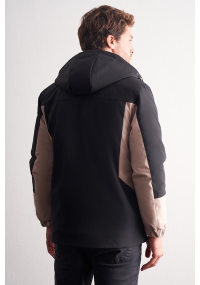 İmza Siyah - Bej Kapüşonlu Yaka Bondid Yırtmaçsız Casual Mont 1007255134 Siyah - Bej İmza Siyah - Bej Kapüşonlu Yaka Bondid Yırtmaçsız Casual Mont 1007255134 Siyah - Bej