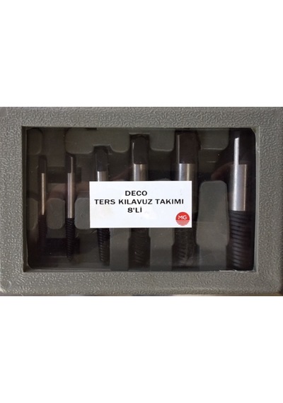 Deco Ters Kılavuz Takımı Seti Profesyonel 8 Parça